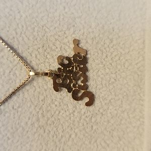 14k gold Big Sister Pendant.
